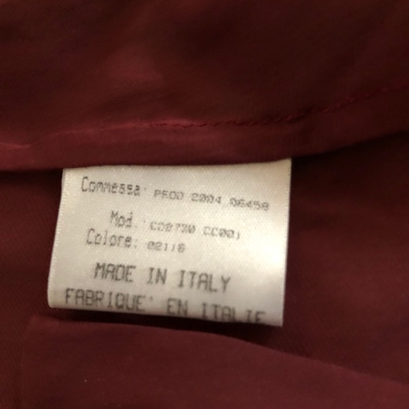 Vintage Roberto Cavalli 100% Silk Blouse-Sheer Burgundy-Made in Italy - Picture 3 of 10